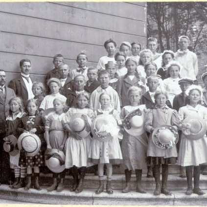Emry on a school excursion to Copenhagen about 1910