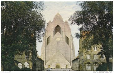 The Grundtvig's Church at a postcard