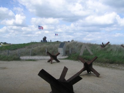 From one of the invasion beaches