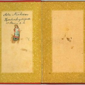 The children's book for helping to remember things. Asta's address at the time she was a schoolgirl from 1897- 1915