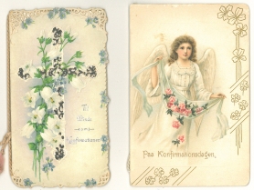 Two telegrams for my grandmother´s confirmation April 2, 1905
