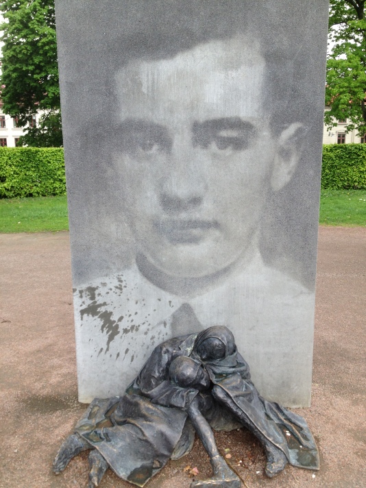 The memorial for Raul Wallenberg at Haga church