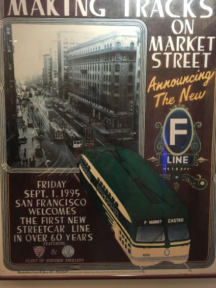 A poster at the hotel from the re-lancing of the Street Cars
