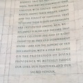 Excerpts of the Declaration of Independence drafted by Jefferson in 1776 in Philadelphia