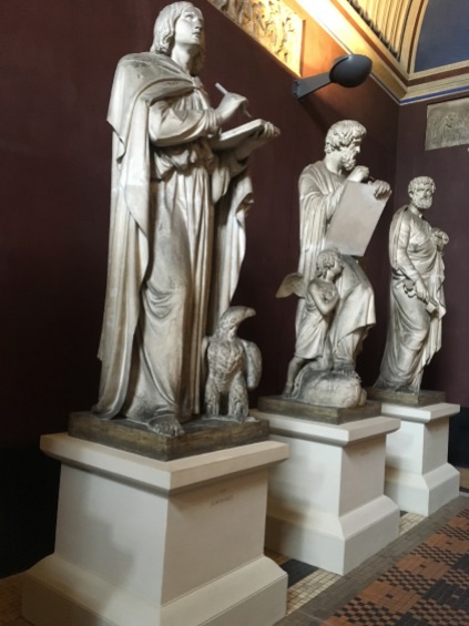 Some of the twelve apostles in plaster casts