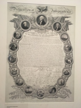 the Declaration of Independence at The Jefferson Museum at Monticello