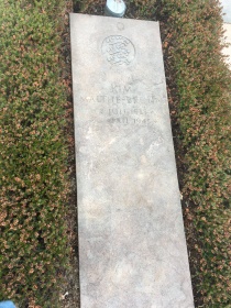 The tombstone for Kim Malthe-Brun (1923-1944). He was executed at the other end of Memorial Park.